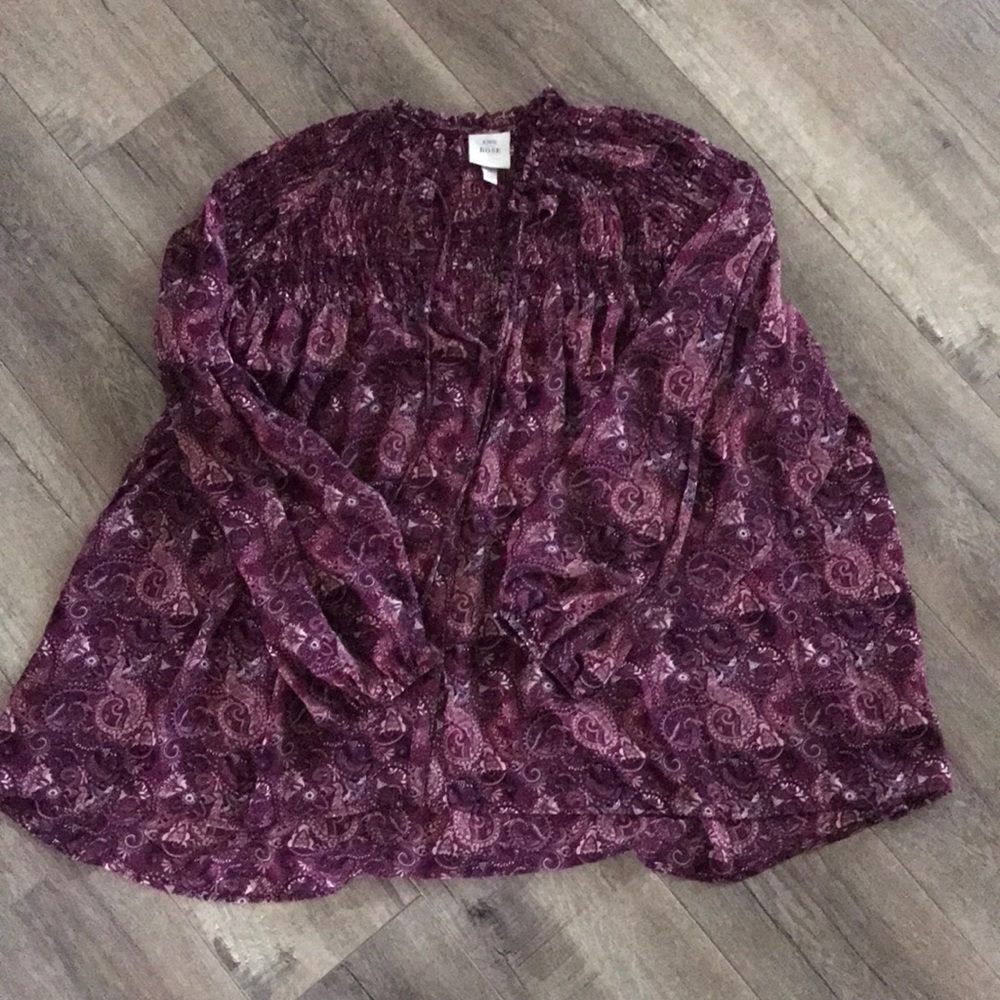 Beautiful button down blouse.. warn Once